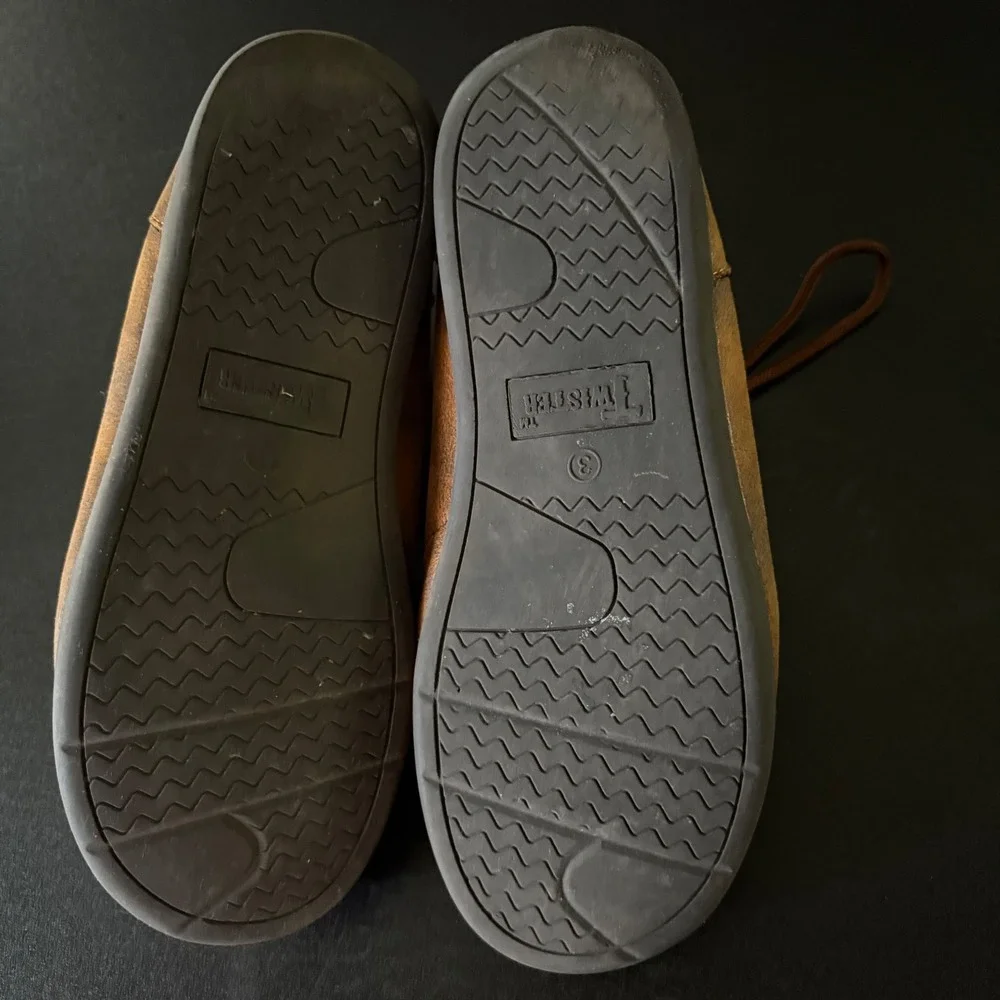 Twisted X kids Driving Moc Casual Shoes basket weve leather western size 3 youth